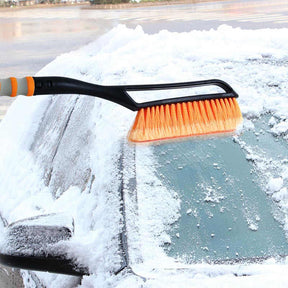 2 in 1 Detachable Snow Brush Ice Scraper with Ergonomic Foam Grip for Cars Trucks-Blue