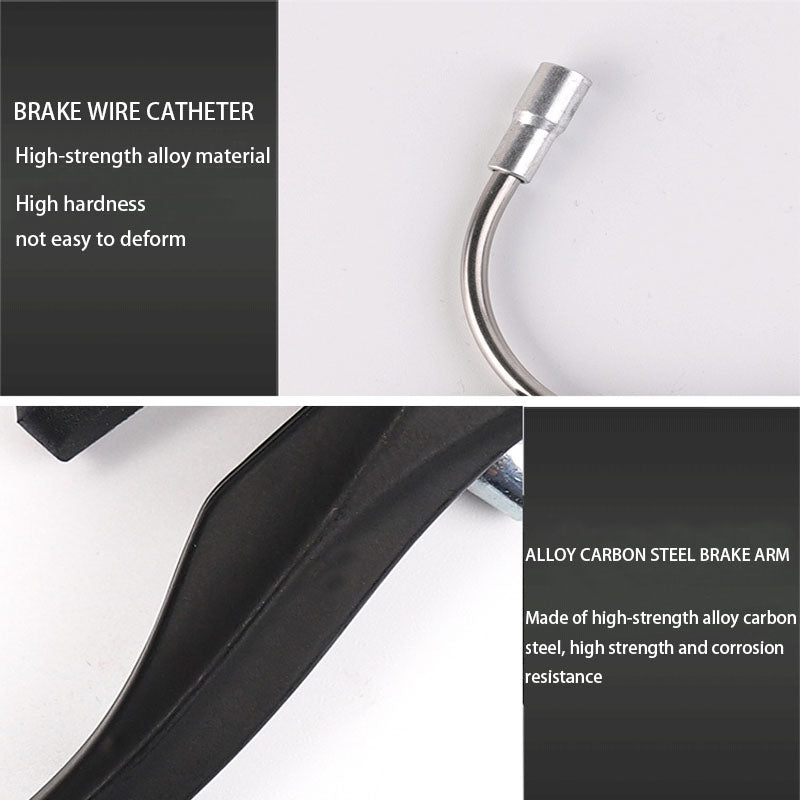 Mountain Bike V-Brake Set Replacement Fit for Most Bicycle-Black