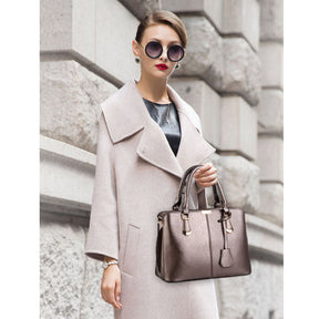 Womens Fashion Handbags Top Handle High Capacity Tote-Bronze