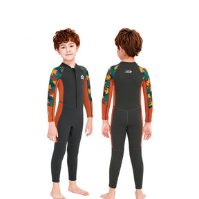 Adore 2.5mm Kids Wetsuit Thick Warmth One-piece Long-sleeved Wetsuit For Children-M150506K-Gray