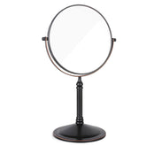 6in Standing Mirror Dual-Sided Magnifying Makeup Mirror-Black