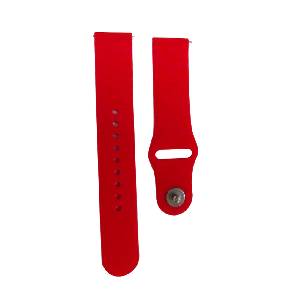 FKGJ 20MM Silicone Watch Bands Quick Release Strap Replacement Wristband For Samsung For Women-Red