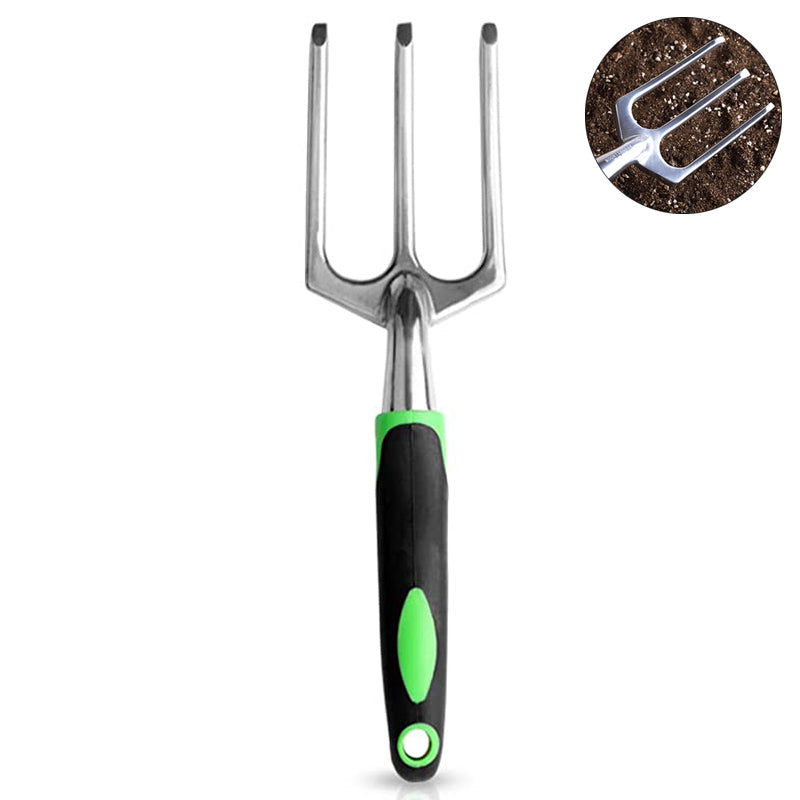 Home & LivingGarden Hand Fork Aluminum Alloy Garden Tool with Ergonomic Rubberized Non-Slip Grip