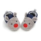 Infant Baby Boys Girls Slippers Non Slips Bottom Winter Booties House Shoes-FawnGray