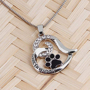 Always in My Heart Pendant Necklace Jewelry for Loss of Pet Memorial