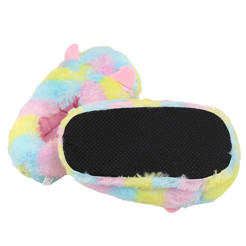 Women Cute Fuzzy Llama Bedroom Slippers Funny Warmies House Shoes