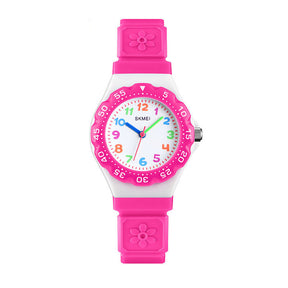 Girls Waterproof Quartz Watch Fashion Watch-RoseRed