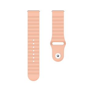 Wave Style Silicone Watch Band For Samsung Galaxy Watch 42/46mm Gear S3 Frontier/Classic(Flesh)
