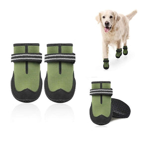 Dog Shoes Dog Boots Nonslip Soft Breathable Anti-Slip Sole-ArmyGreen