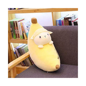 Sheep Plush Stuffed Animal Pillow-Cute Banana Squishy Hugging Plushie-Gifts for Kids