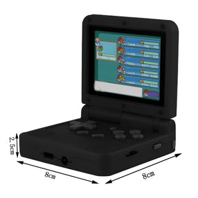 64Bit 3.0 in IPS Retro Flip Handheld Game Console Built in 1000+ Games-Black