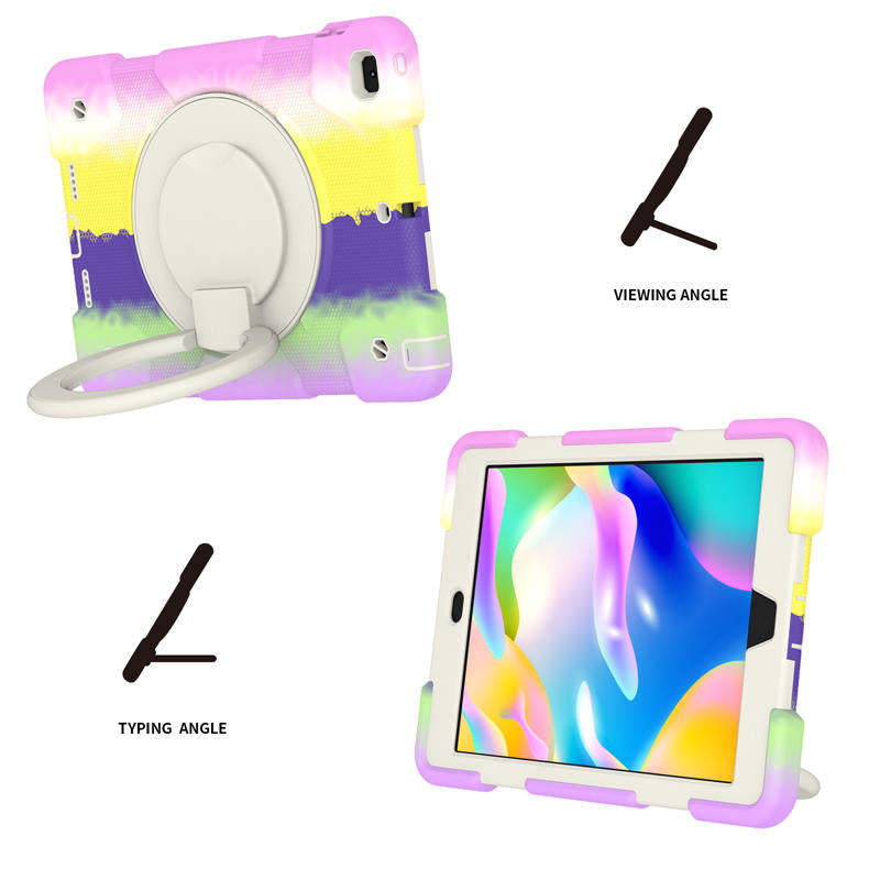 iPad Case For iPad 9.7/Air 2 with 360¡ãSwivel Stand-Colorful Purple