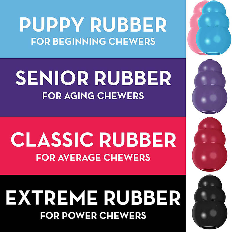 Classic Dog Gourd Toy Extreme Rubber Chew Chase and Fetch Fun-Black