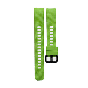 HWRY Silicone Watch Band Quick Release Strap Replacement Wristband For Huawei Band 4/5 And Honor Band 4/5 For Women-Green