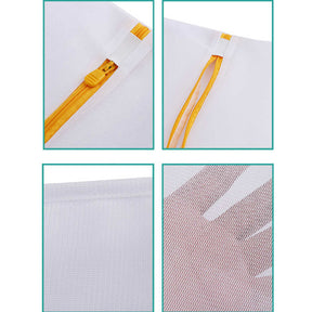 5Pcs Mesh Laundry Bags for Delicates with Plastic Zipper Travel Storage Organize Bag for Blouse Underwear