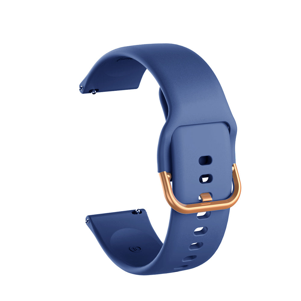 Color Silicone Watch Band Rose Gold Stainless Steel Buckle For Samsung Gear S2 Classic Samsung Galaxy Watch 42mm(Sky Blue)
