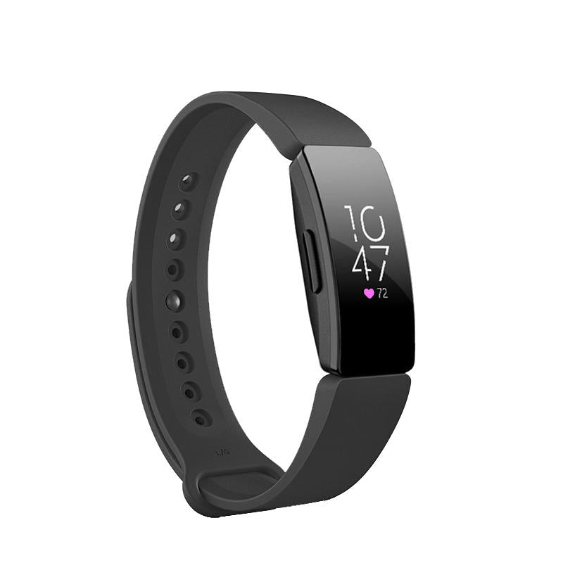 Watch Band For Fitbit Inspire HR Silicone Wrist Strap Replacement -Black