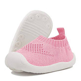 Toddler Shoes Baby First-Walking Trainers Toddler Infant Boys Girls-C001Pink
