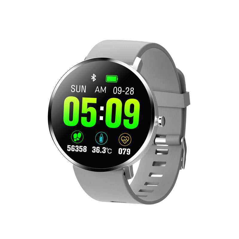 F25T Smart Watch with Heart Rate Blood Oxygen Sleep Monitor Pedometer-Grey