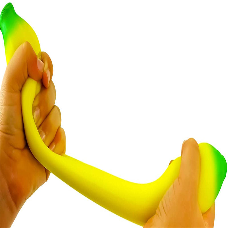 Stretchy Banana Sensory Toy Stress Relief Toy Fidget Toys for Kids and Adults