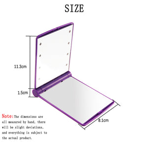Home & LivingPortable LED Lighted Travel Makeup Mirror-Purple