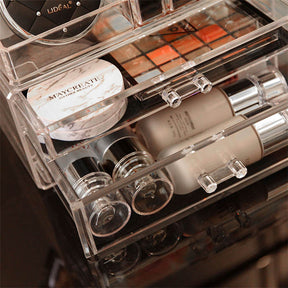 Clear Cosmetic Storage Organizer Skin Care Lipstick Display Box-C