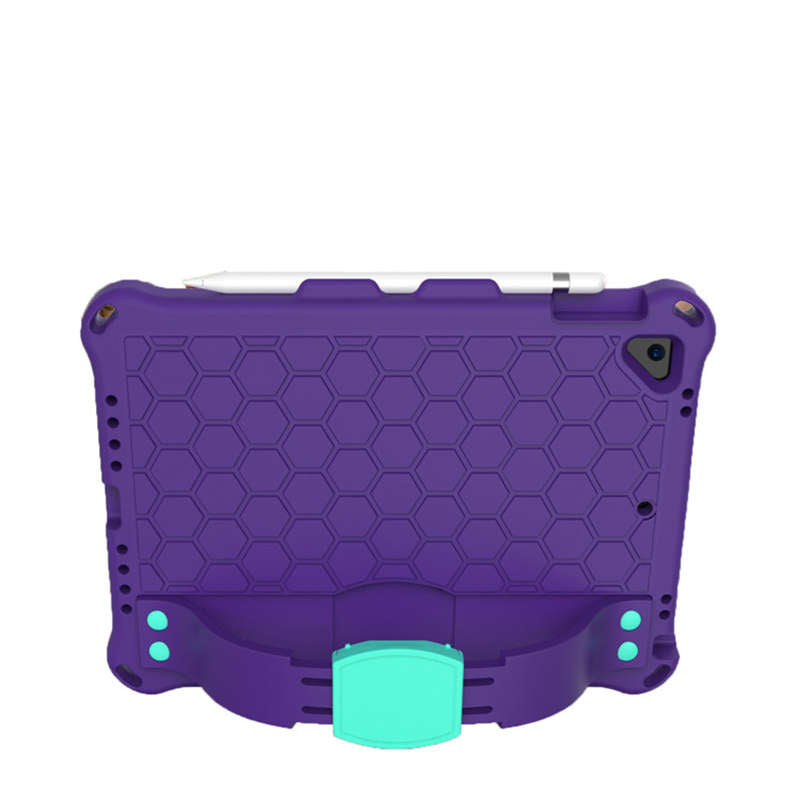 Hive iPad Case For iPad 5/6/Pro 9.7/iPad9.7 Durable Stand Cover With Shoulder Strap-PurpleAqua