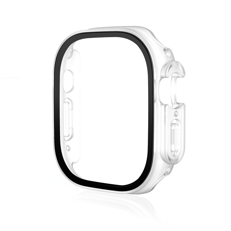 Screen Protector Case with Tempered Glass Film For Apple iWatch 8 Ultra -FrostedClear