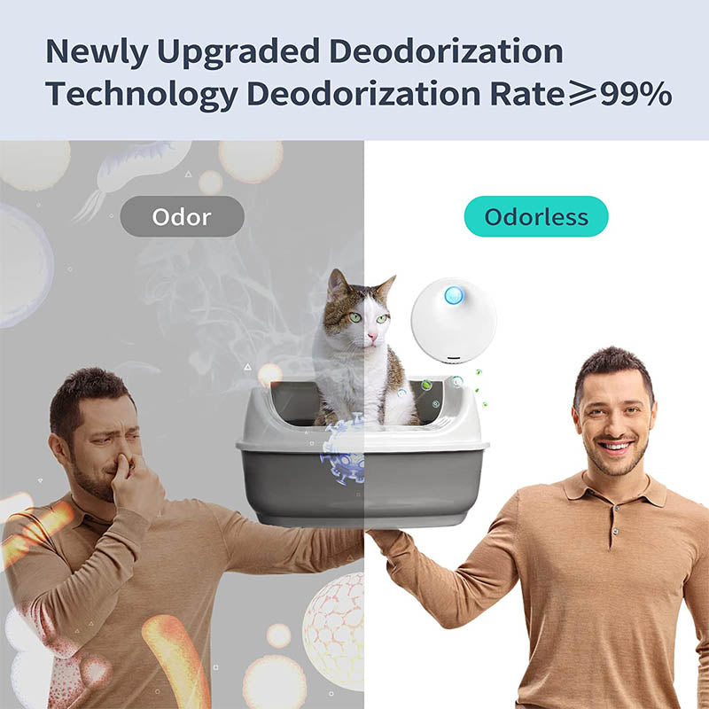 Upgraded Cat Litter Deodorizer Odorless for All Kinds of Litter Boxes and Small Areas