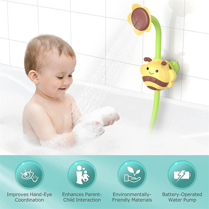 Baby Bath Toys Electric Bee Spray Water Shower for 18 Months and Up