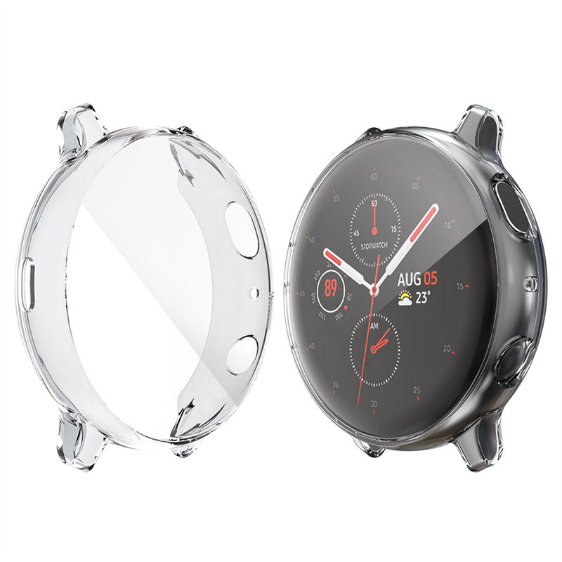 Full Coverage TPU Screen Protective Cover For Samsung Galaxy Watch Active 2 40 44mm-Clean