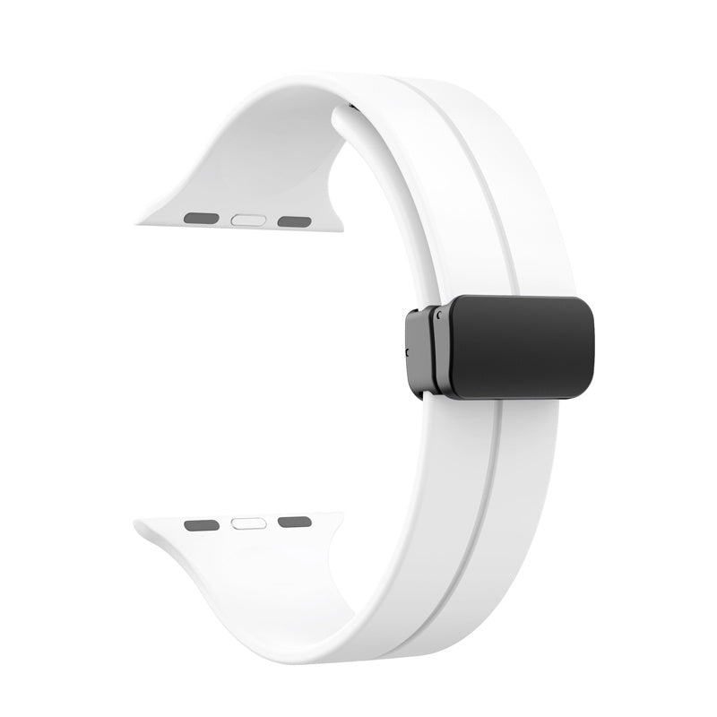 Magnetic Sports Band with Quick Release Soft Silicone for Apple Watch-5