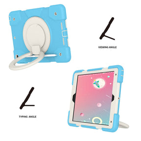 iPad Case For iPad 10.2 with 360¡ãSwivel Stand-Sky Blue