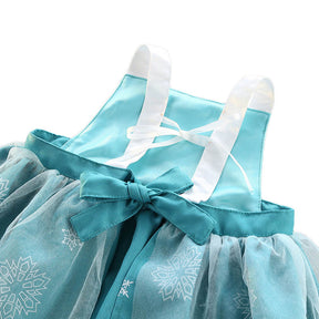 Girls Princess Apron Strap Dress Backless Smock-Aisa