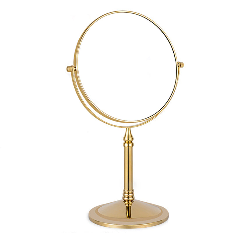 6in Standing Mirror Dual-Sided Magnifying Makeup Mirror-Gold