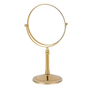 Home & Living6in Standing Mirror Dual-Sided Magnifying Makeup Mirror-Gold