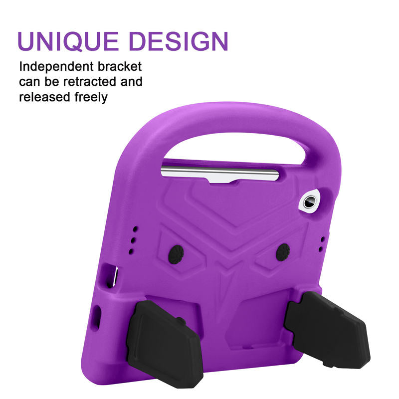 Sparrow iPad Case Kids Safe Shockproof Handle Stand Cover For Mini6-Purple