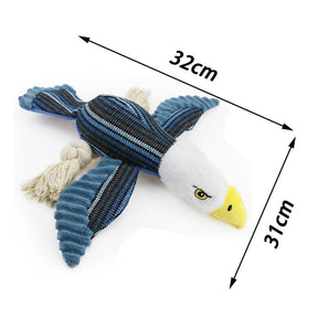 Stuffed Dog Toys Cute Bird Squeaky Toys for Puppy Medium Dog-Eagle