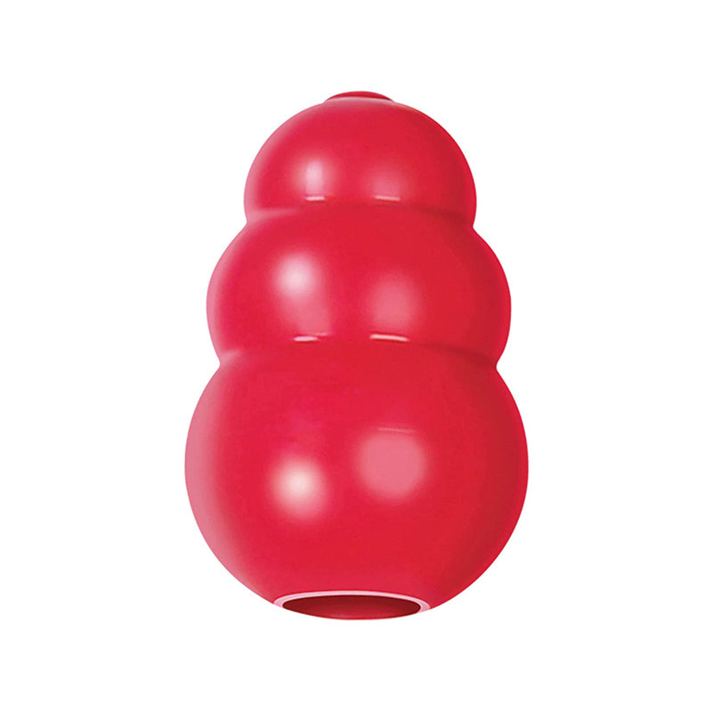 Classic Dog Gourd Toy Classic Rubber Chew Chase and Fetch Fun-Red