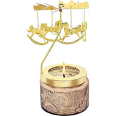 Rotatable Scented Candle with Carousel Unique Birthday Gifts for Women