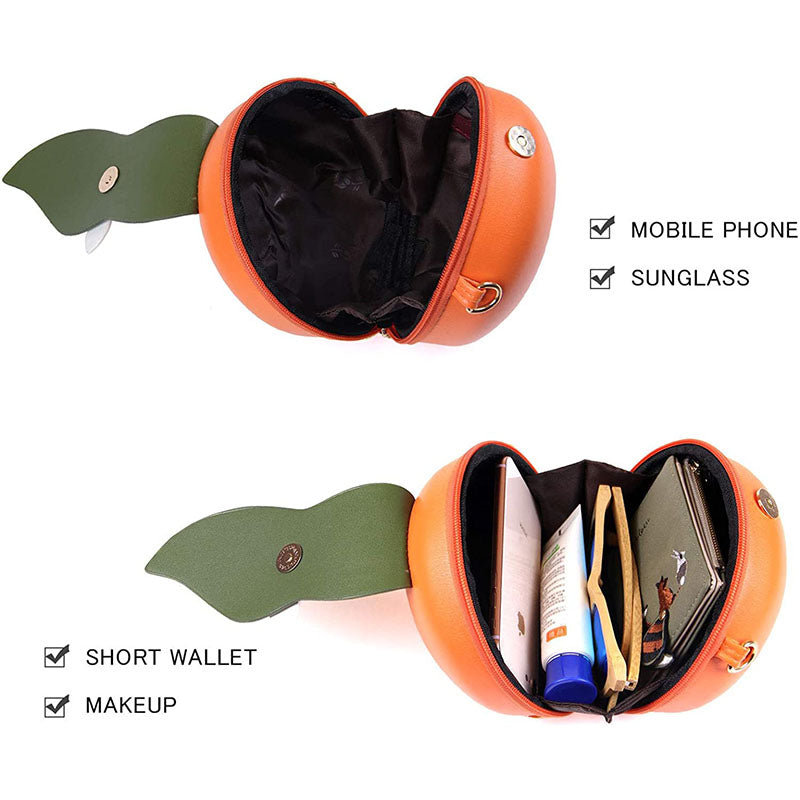 New Cute Fruits Orange Crossbody Bags Chain Shoulder Bag