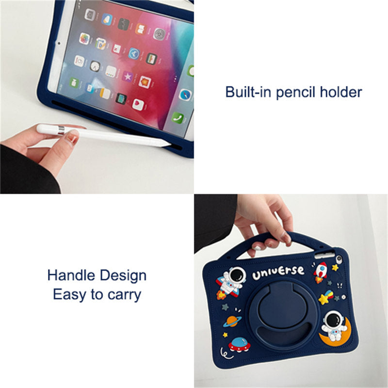 Astronaut Tablet Case For Samsung A7/A8/S6 Shockproof with 360° Rotating Stand