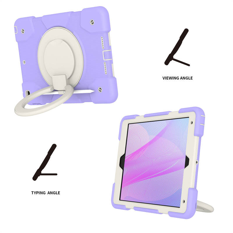 iPad Case For iPad 10.2 with 360¡ãSwivel Stand-Taro Purple