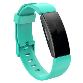 Soft Silicone Wristband Replacement Sports Watch Band For Fitbit Inspire/Inspire HR/ACE 2 -Teal