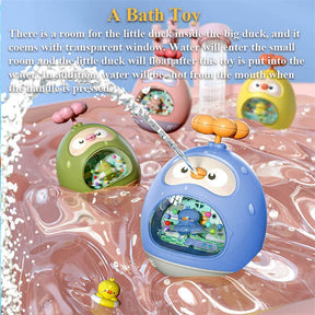 Bathtime Fountain Fun Toys for Kids Ages 1-6 Amphibious Tumbler Water Toy-Pink