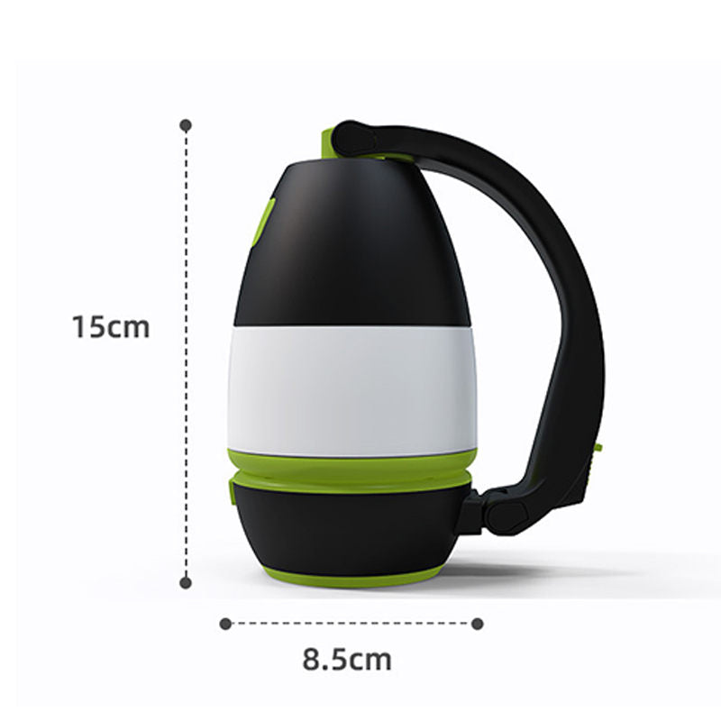 3 in 1 LED Camping Light Table Lamp Flashlight for Ourdoor Tent-Green