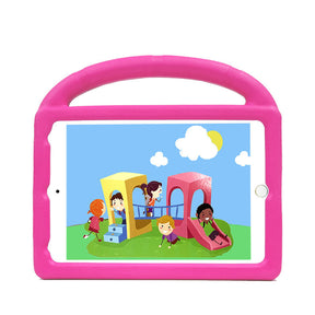 Wheel iPad Case For iPad Mini 1/2/3/4/5 Shockproof Stand Cover With Handle Stand-Rose
