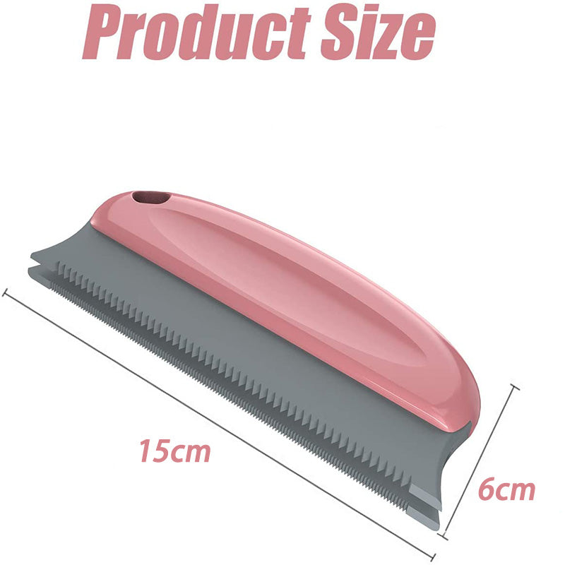 Pet Hair Remover Brush Cat Hair Controller for Cleaning Carpet Sofa Home Furniture-Red