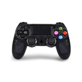 Wireless Controller Gamepad with Dual Vibration/Audio Jack/Touch Pad for PS4