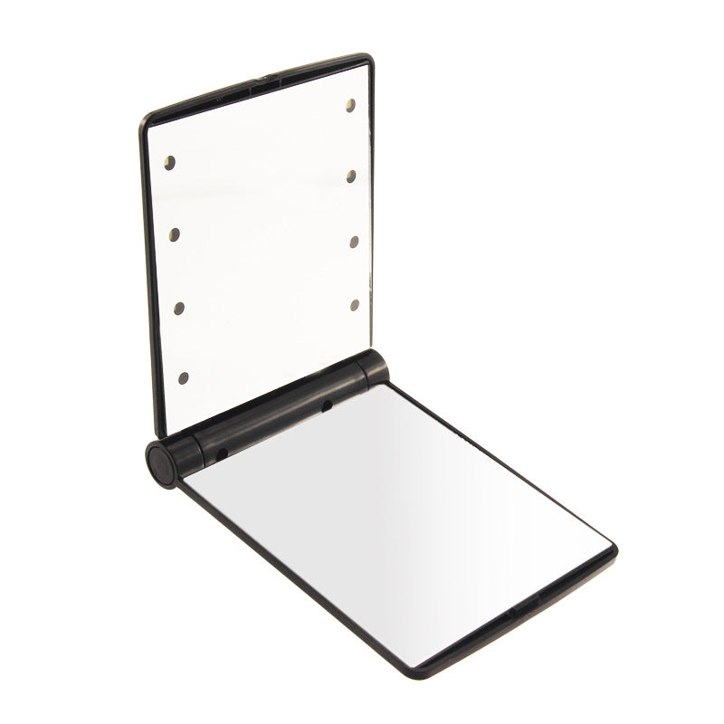 Home & LivingPortable LED Lighted Travel Makeup Mirror-Black